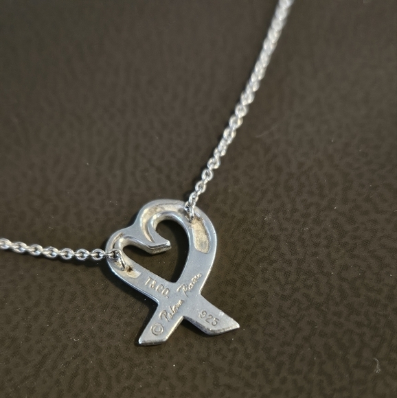 Tiffany & Co. x Paloma Picasso Loving Heart pendant necklace with COA - Picture 4 of 7